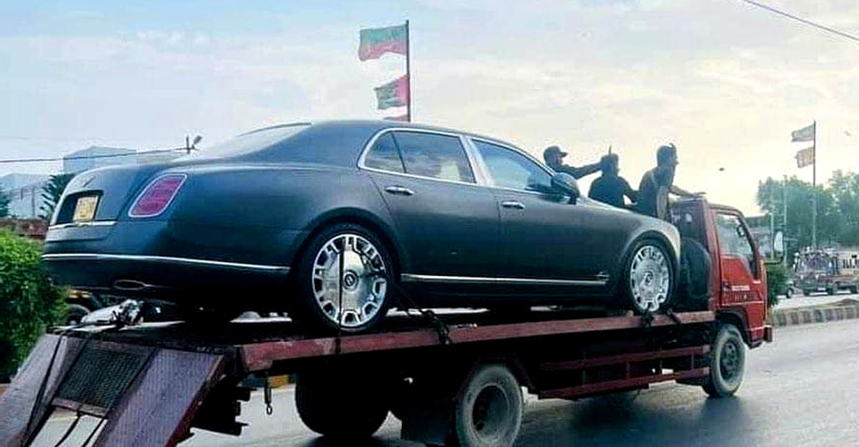 stolen Bently recovered in Karachi